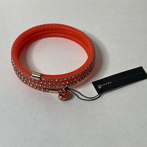 NWT Marc by Marc Jacobs Crystal, Gold and Orange Bangle Bracelet
